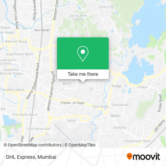 DHL Express map