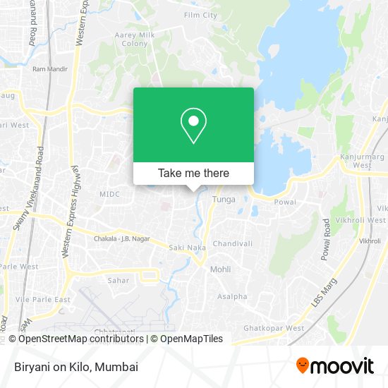 Biryani on Kilo map