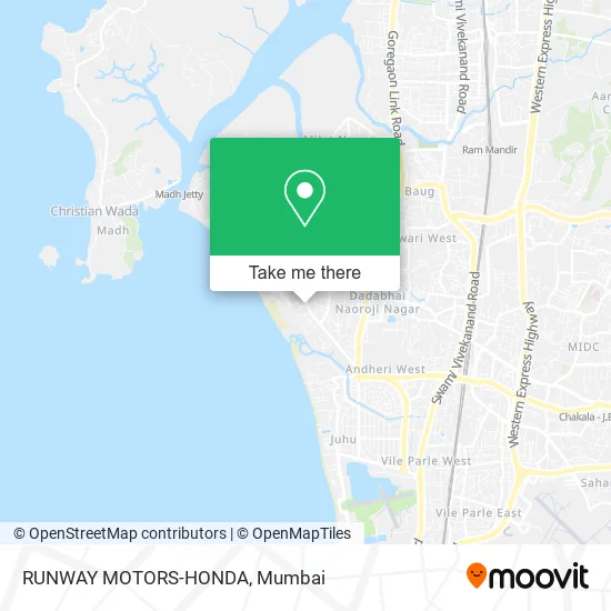 RUNWAY MOTORS-HONDA map