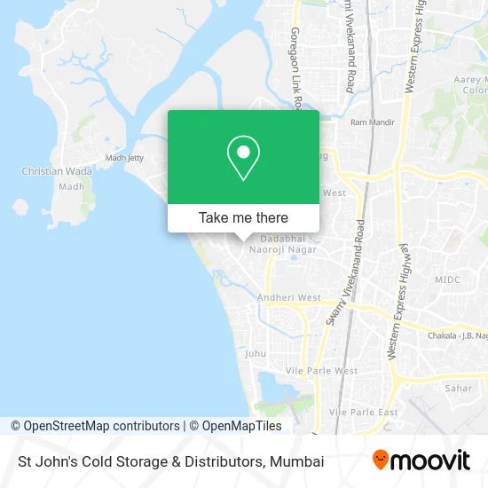 St John's Cold Storage & Distributors map