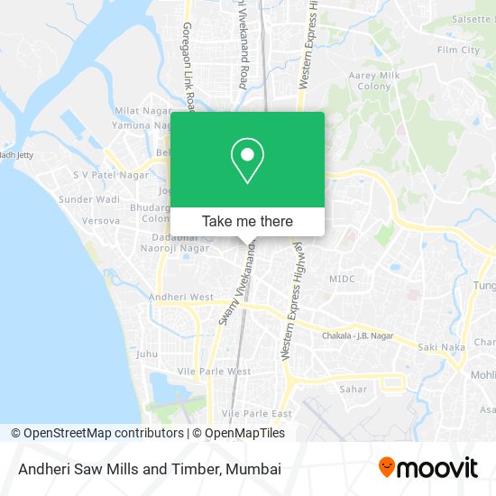 Andheri Saw Mills and Timber map