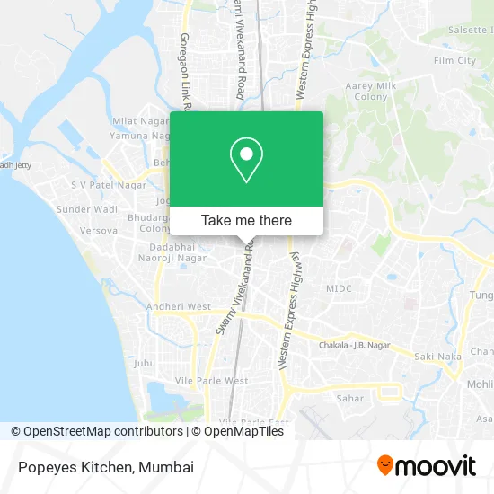 Popeyes Kitchen map