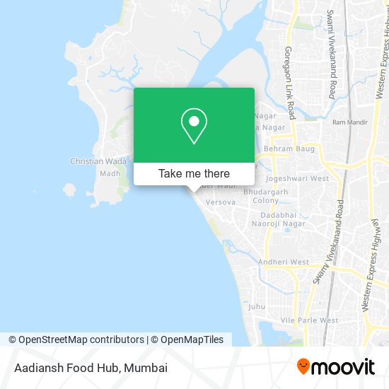 Aadiansh Food Hub map