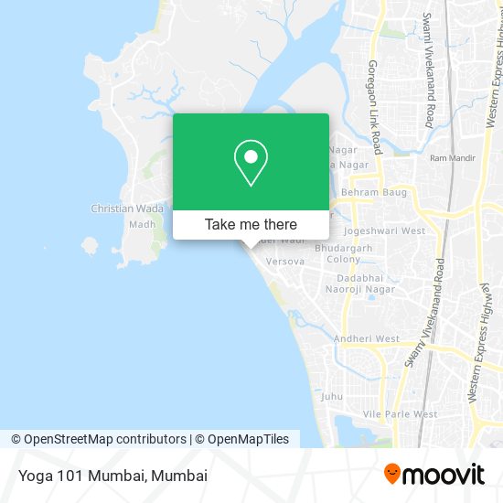 Yoga 101 Mumbai map