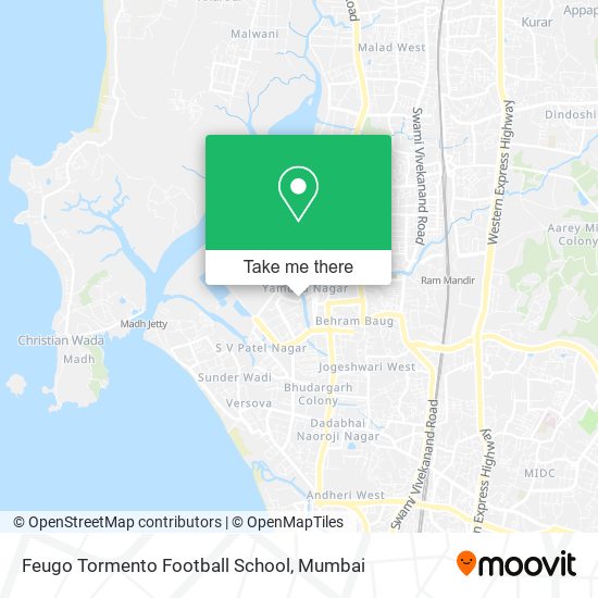Feugo Tormento Football School map