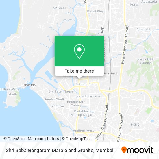 Shri Baba Gangaram Marble and Granite map