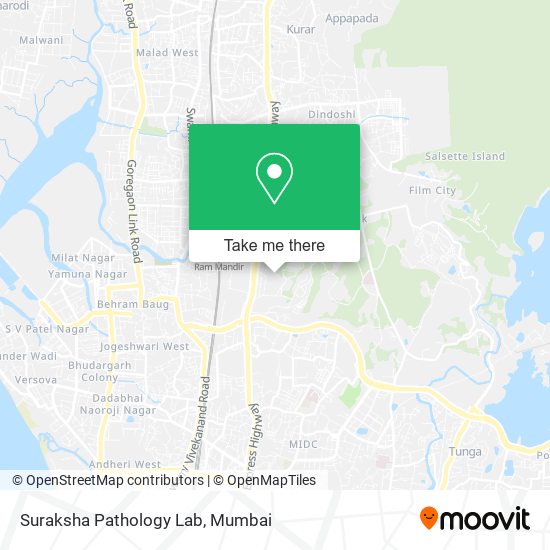 Suraksha Pathology Lab map