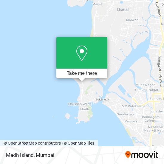 Madh Island map