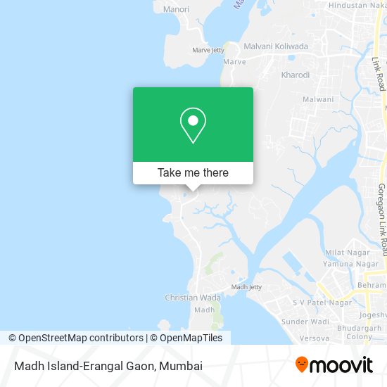 Madh Island-Erangal Gaon map