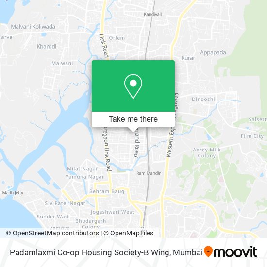 Padamlaxmi Co-op Housing Society-B Wing map