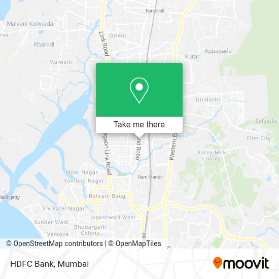HDFC Bank map