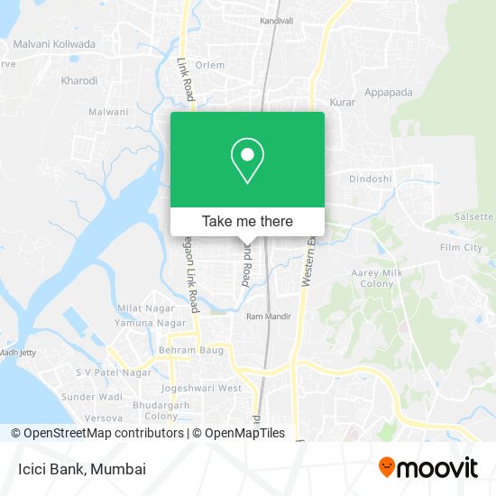 Icici Bank map