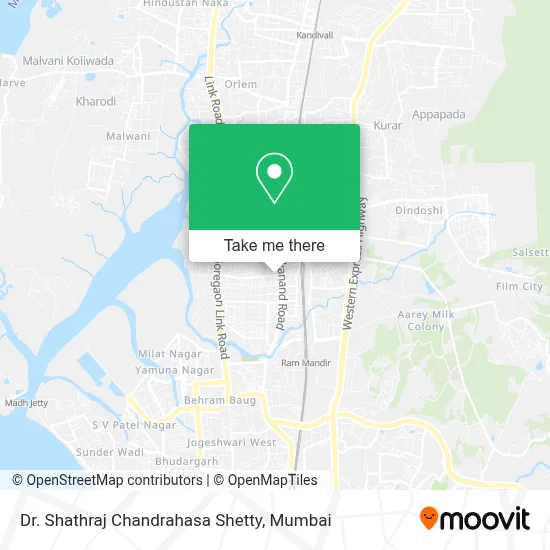 Dr Shathraj Chandrahasa Shetty map
