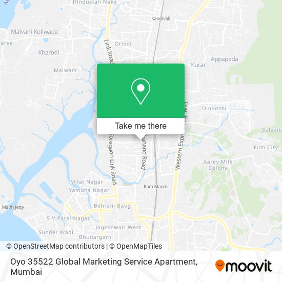 Oyo 35522 Global Marketing Service Apartment map