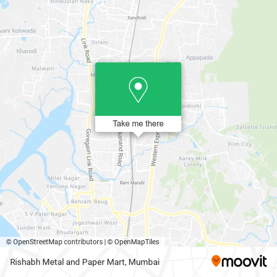 Rishabh Metal and Paper Mart map