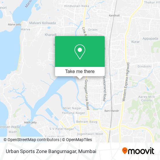 Urban Sports Zone Bangurnagar map