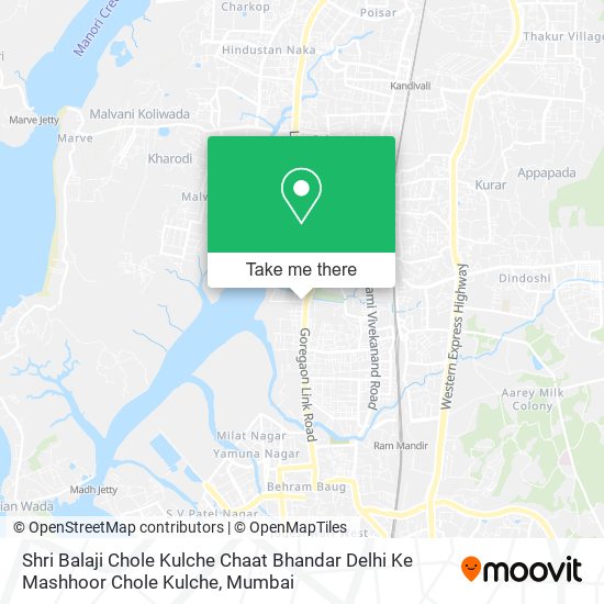 Shri Balaji Chole Kulche Chaat Bhandar Delhi Ke Mashhoor Chole Kulche map