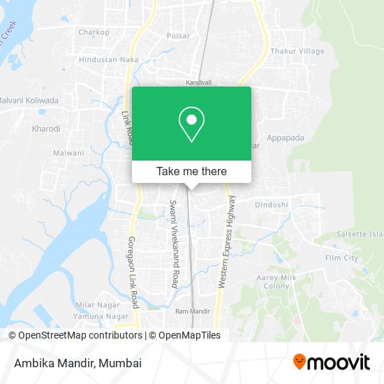 Ambika Mandir map