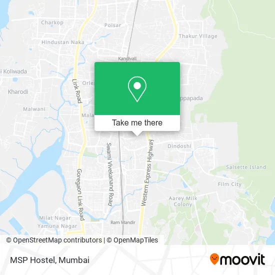 MSP Hostel map