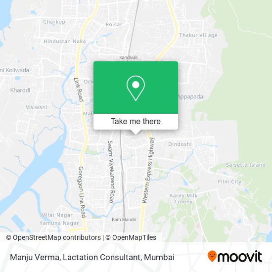 Manju Verma, Lactation Consultant map