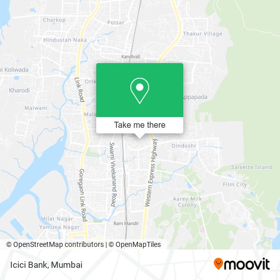 Icici Bank map