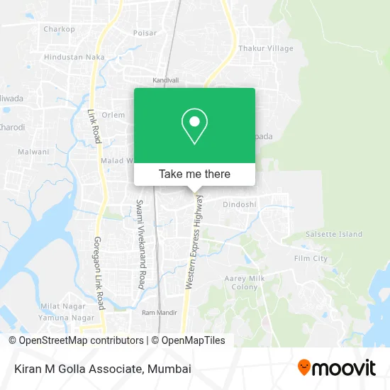 Kiran M Golla Associate map