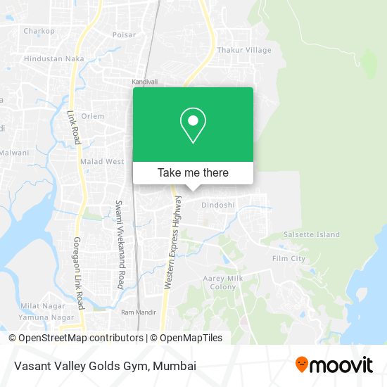 Vasant Valley Golds Gym map