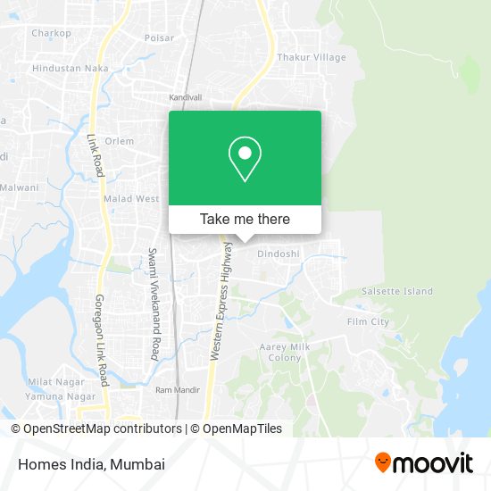 Homes India map