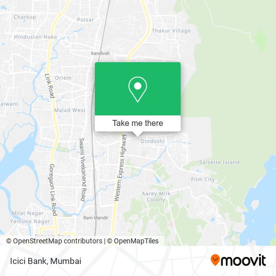 Icici Bank map