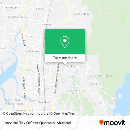 Income Tax Officer Quarters map