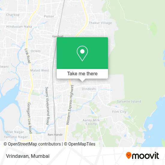 Vrindavan map