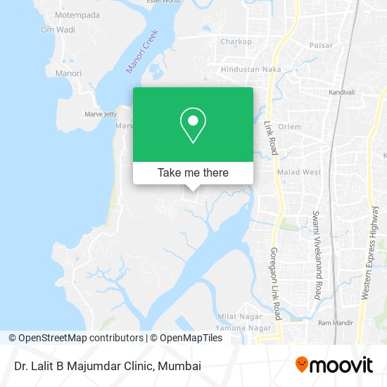 Dr. Lalit B Majumdar Clinic map