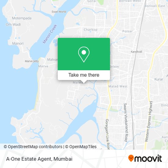 A-One Estate Agent map