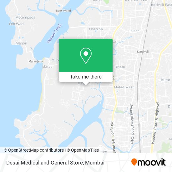 Desai Medical and General Store map