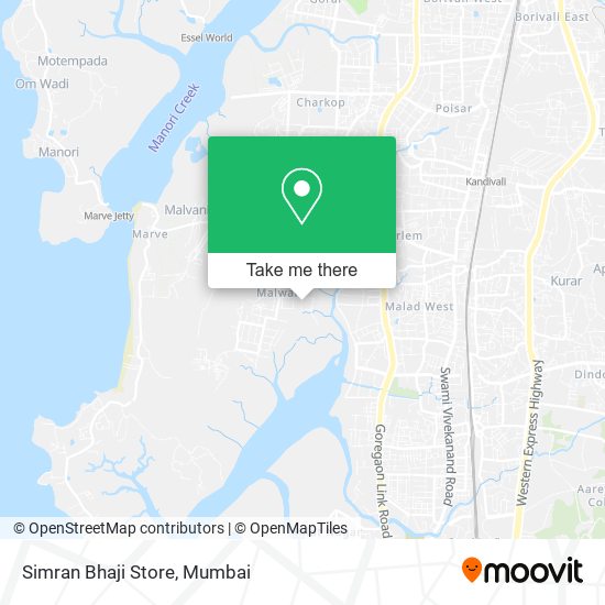 Simran Bhaji Store map