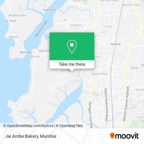 Jai Ambe Bakery map