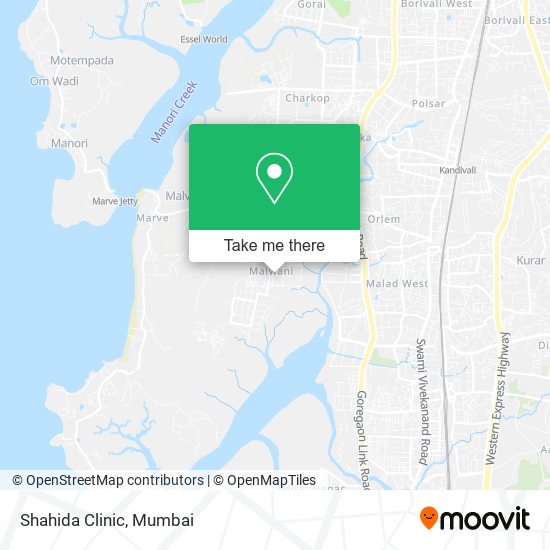 Shahida Clinic map