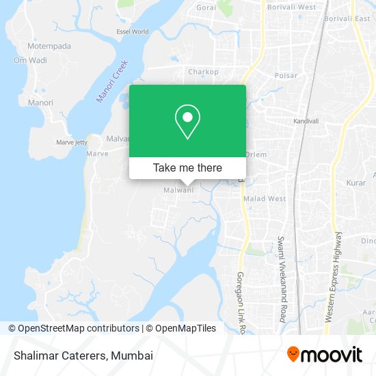 Shalimar Caterers map