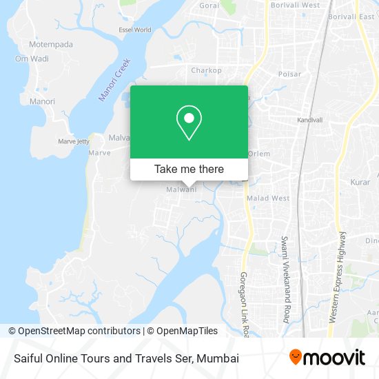 Saiful Online Tours and Travels Ser map