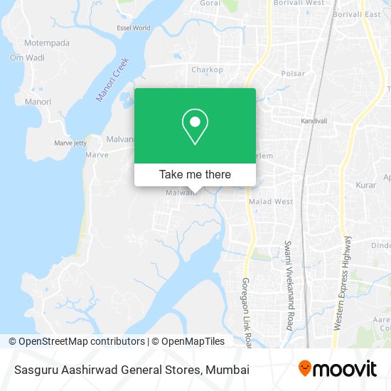 Sasguru Aashirwad General Stores map