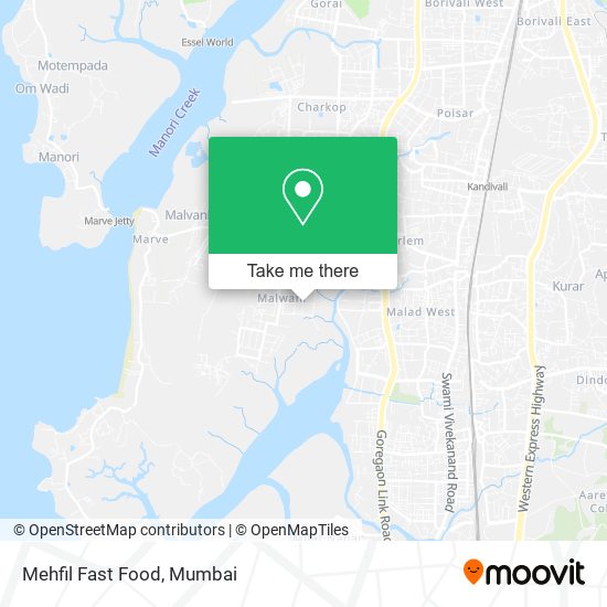 Mehfil Fast Food map