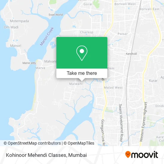 Kohinoor Mehendi Classes map