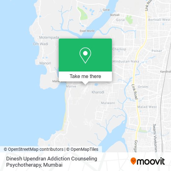 Dinesh Upendran Addiction Counseling Psychotherapy map