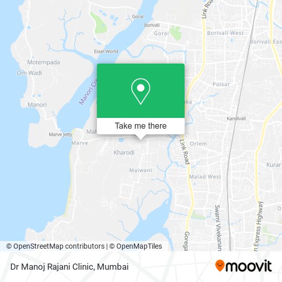 Dr Manoj Rajani Clinic map