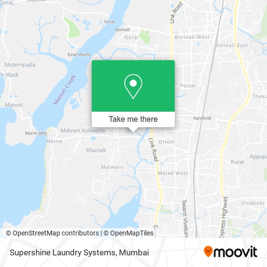 Supershine Laundry Systems map