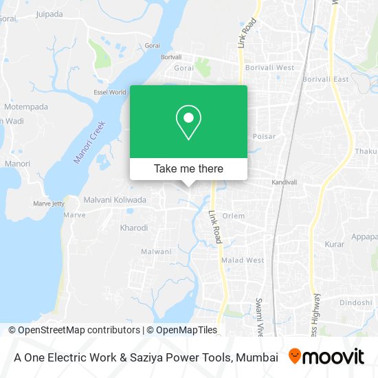 A One Electric Work & Saziya Power Tools map