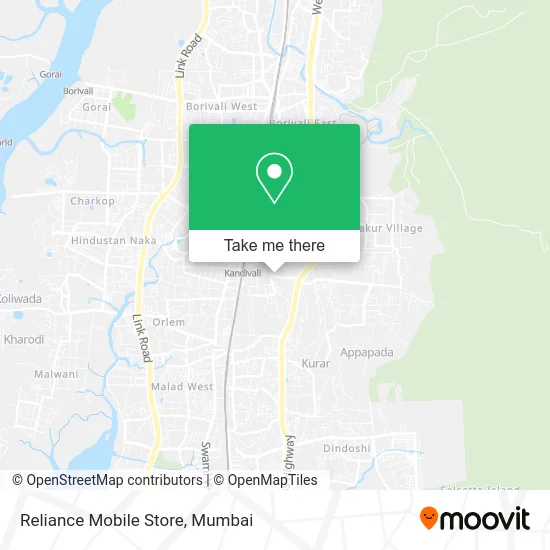 Reliance Mobile Store map