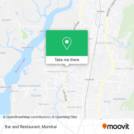 Bar and Restaurant map