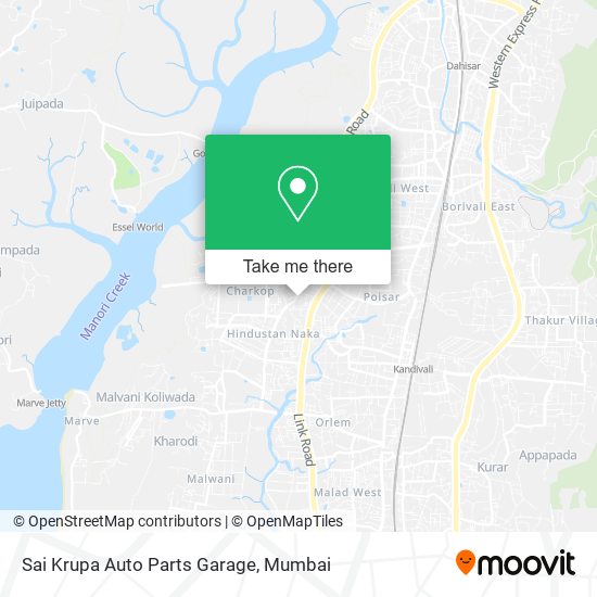 Sai Krupa Auto Parts Garage map