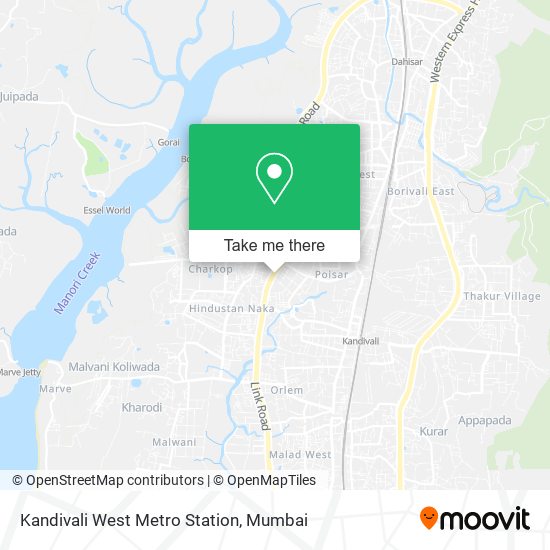 Kandivali West Metro Station map